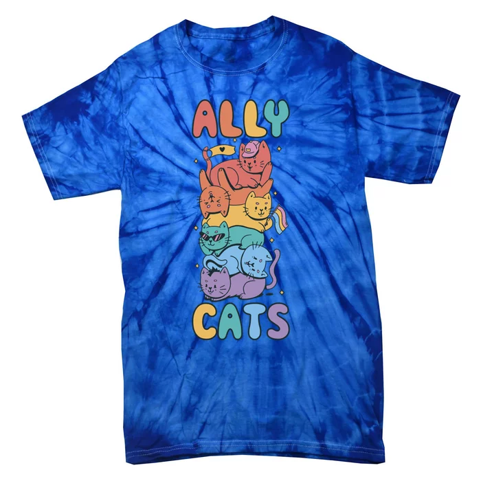 Ally Cat Gift Tie-Dye T-Shirt