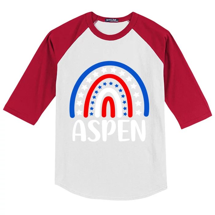 Aspen Colorado Great Gift I Love Aspen Colorado Usa Funny Gift Kids Colorblock Raglan Jersey