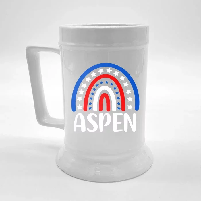 Aspen Colorado Great Gift I Love Aspen Colorado Usa Funny Gift Front & Back Beer Stein