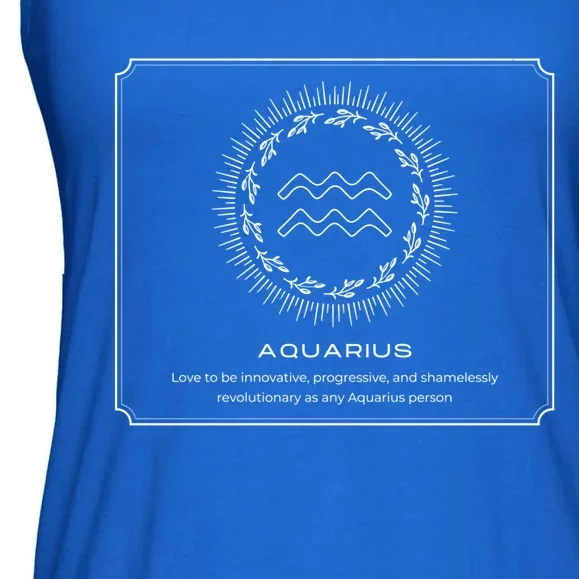 Aquarius Character Gift Ladies Essential Flowy Tank