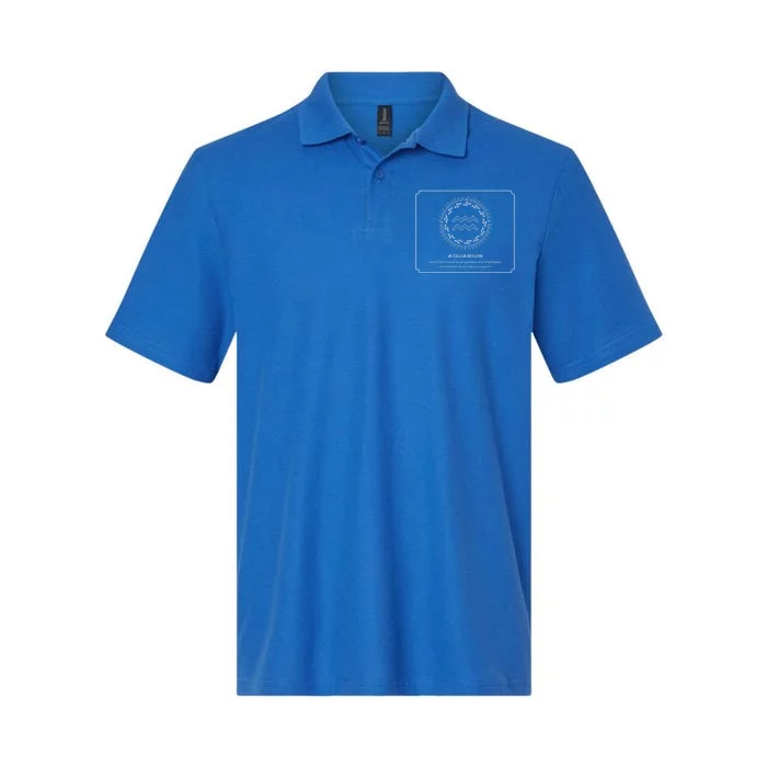 Aquarius Character Gift Softstyle Adult Sport Polo