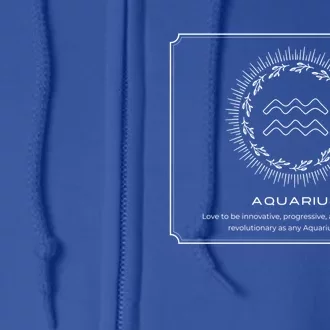 Aquarius Character Gift Full Zip Hoodie