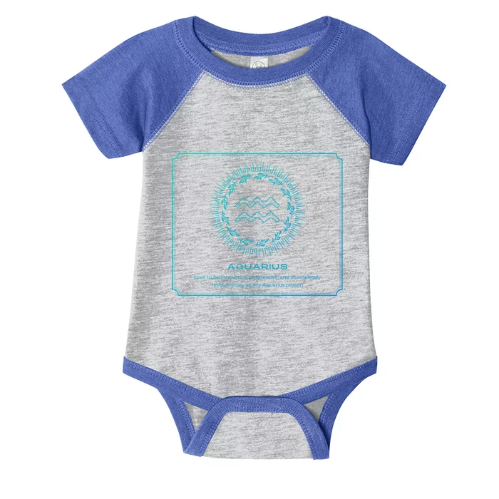 Aquarius Character Gift Infant Baby Jersey Bodysuit