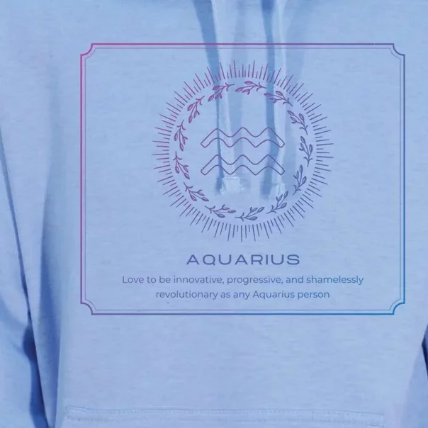 Aquarius Character Gift Unisex Surf Hoodie