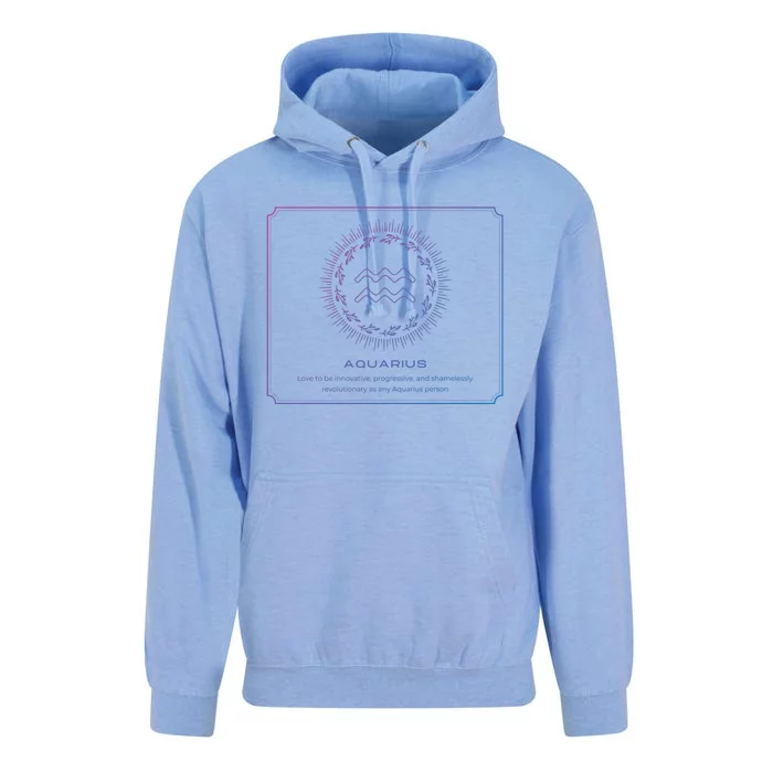 Aquarius Character Gift Unisex Surf Hoodie