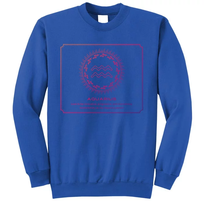 Aquarius Character Gift Tall Sweatshirt