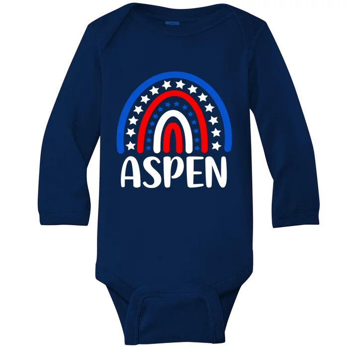 Aspen Colorado Gift I Love Aspen Colorado Usa Gift Baby Long Sleeve Bodysuit