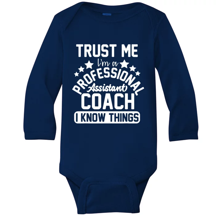 Assistant Coach Gift Idea Professional Coaches Baby Long Sleeve Bodysuit