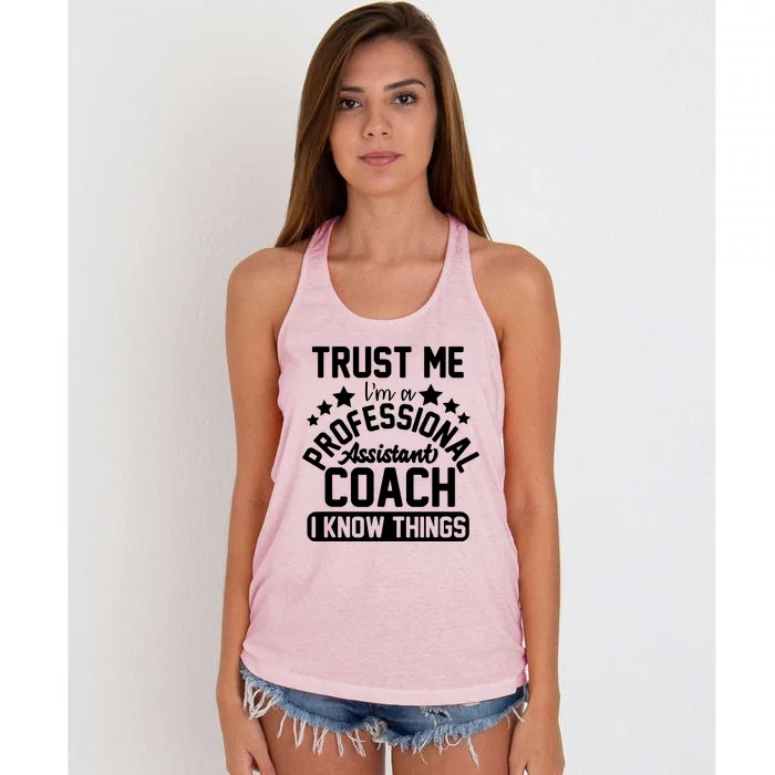 Assistant Coach Gift Idea Professional Coaches Women's Knotted Racerback Tank