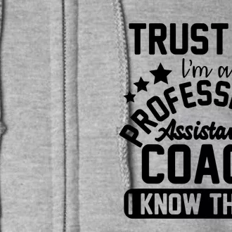 Assistant Coach Gift Idea Professional Coaches Full Zip Hoodie