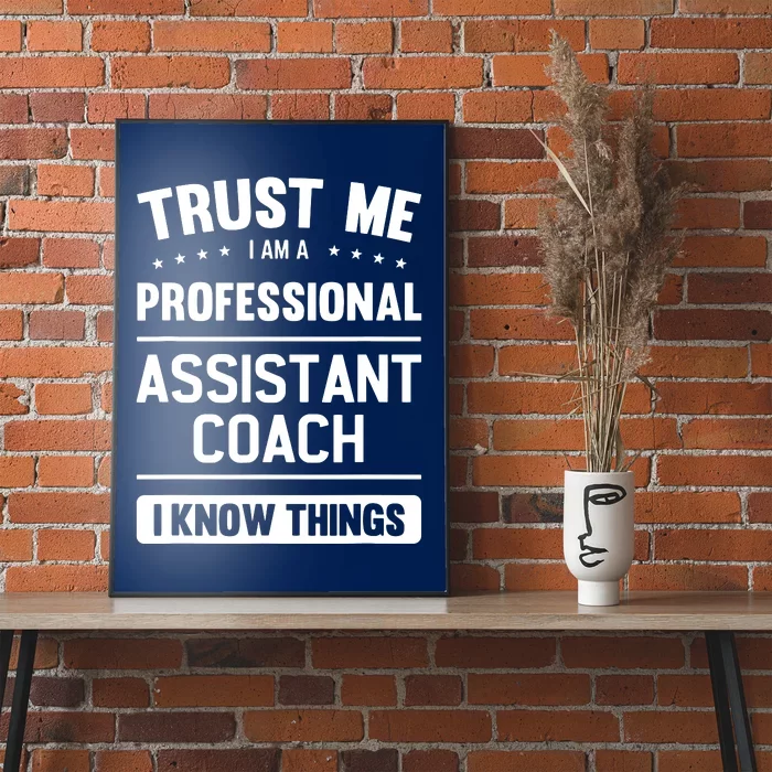 Assistant Coach Gift Idea Professional Coaches Poster