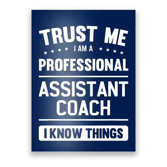 Assistant Coach Gift Idea Professional Coaches Poster