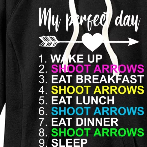 Archer Cool Gift Perfect Day Archery Bow Hunting Archery Lover Gift Women's Fleece Hoodie