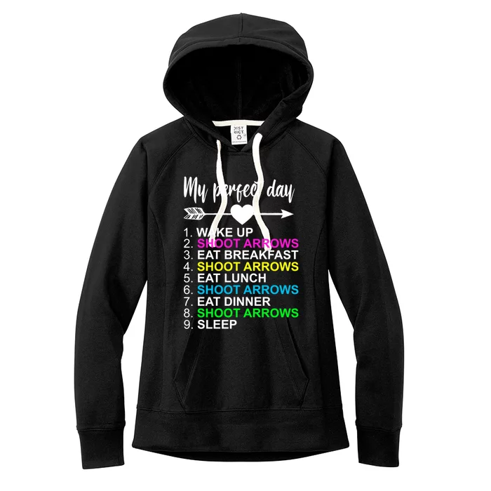 Archer Cool Gift Perfect Day Archery Bow Hunting Archery Lover Gift Women's Fleece Hoodie