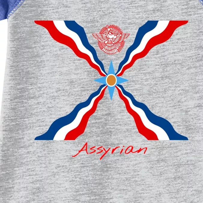 Assyria Cool Gift Assyrian Flag Cool Gift Assyrians Lamassu Gift Infant Baby Jersey Bodysuit