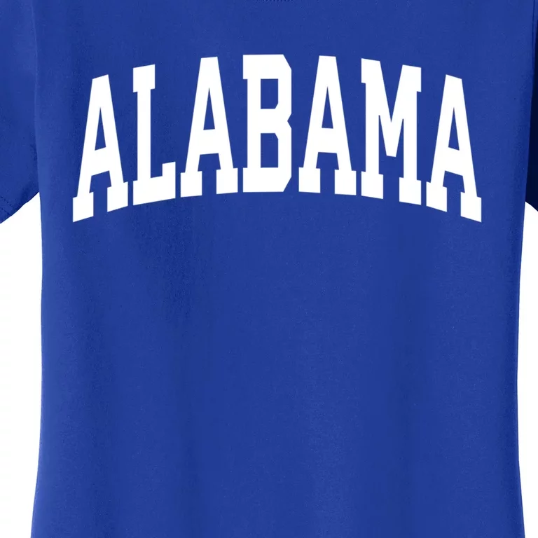 Alabama Crewneck Gift Sports College Style State Usa Women's T-Shirt