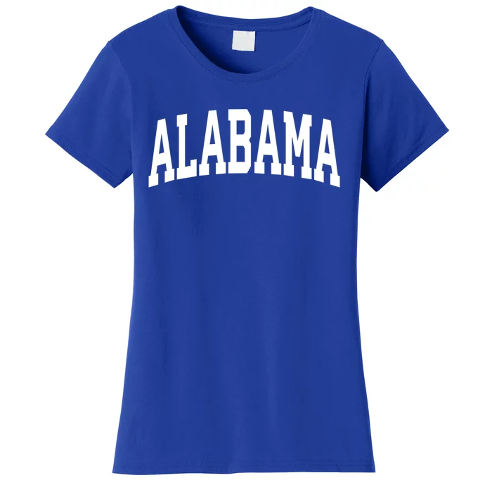 Alabama Crewneck Gift Sports College Style State Usa Women's T-Shirt