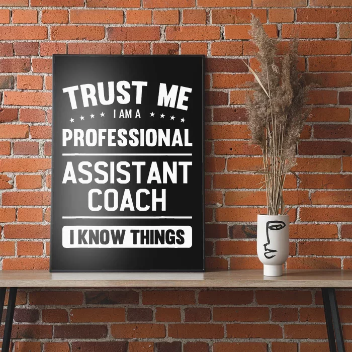 Assistant Coach Gift Idea Professional Coaches Poster