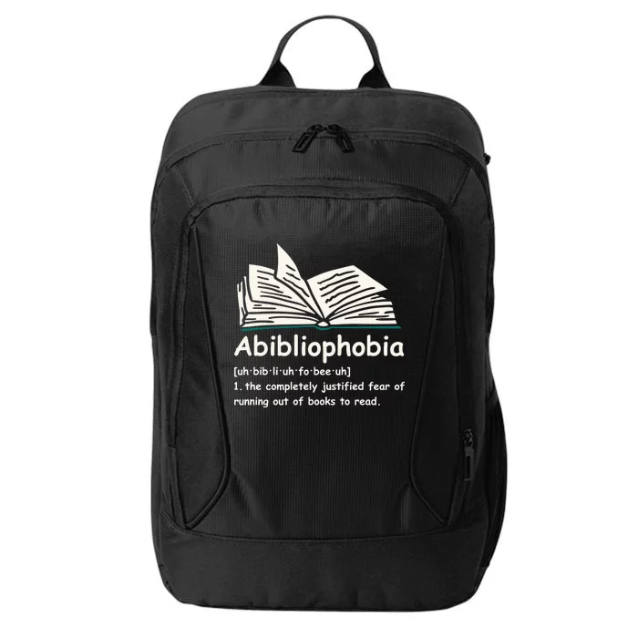 Abibliophobia Cute Gift Reading Bookworm Reader Gift City Backpack