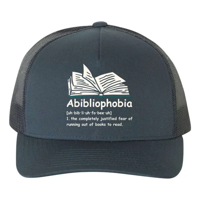 Abibliophobia Cute Gift Reading Bookworm Reader Gift Yupoong Adult 5-Panel Trucker Hat