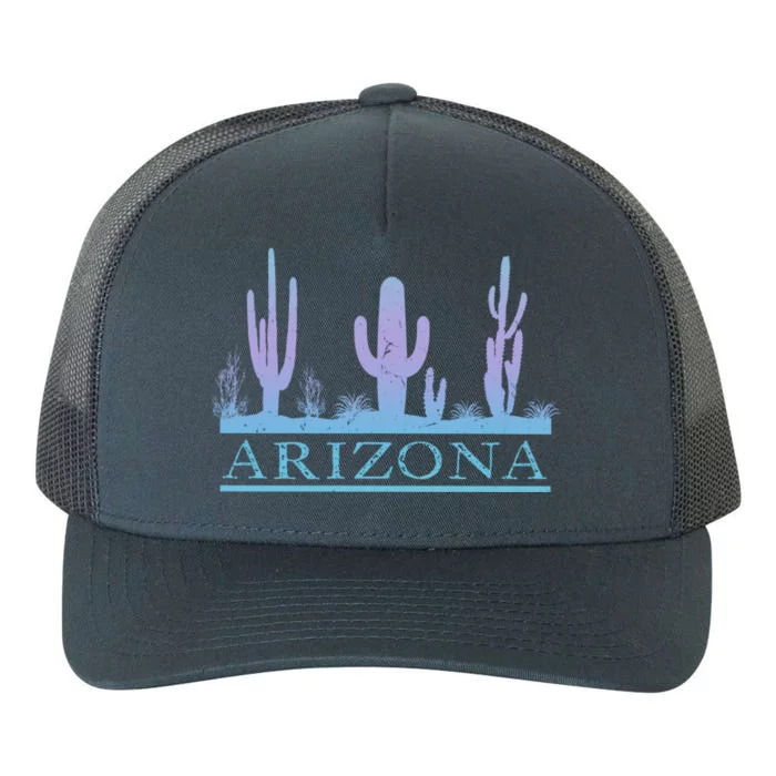 Arizona Cactus Garden Design Az Weathered Souvenir Cute Gift Yupoong Adult 5-Panel Trucker Hat