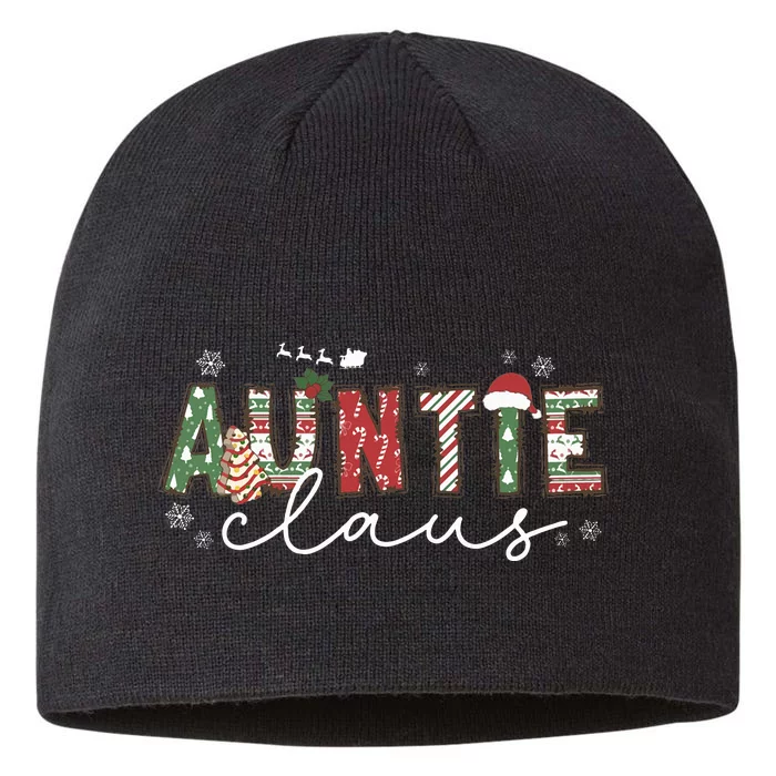 Auntie Claus Groovy Xmas Wo Matching Family Christmas 8 1/2in Sustainable Knit Beanie