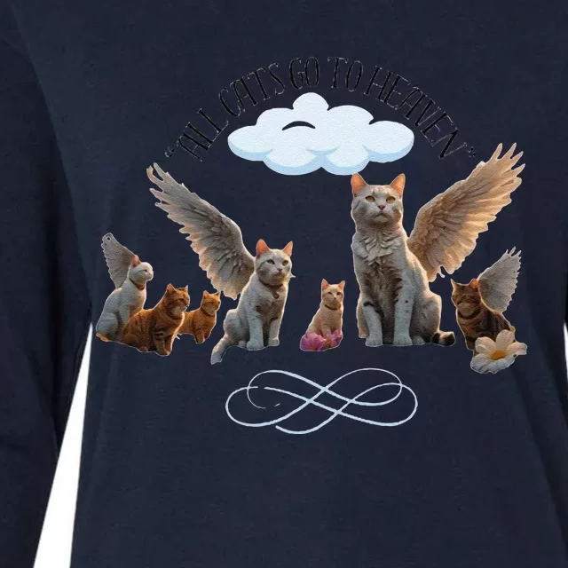 All Cats Go To Heaven Womens Cotton Relaxed Long Sleeve T-Shirt