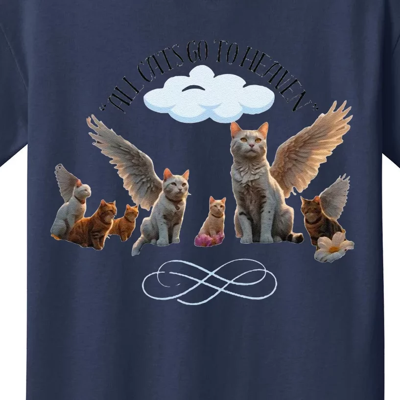 All Cats Go To Heaven Kids T-Shirt