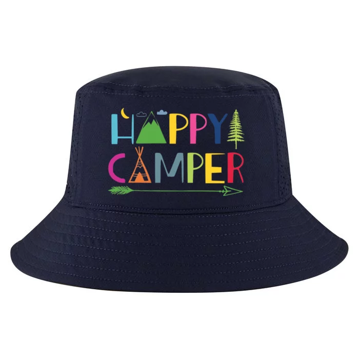 Arrow Camper Happy Summer Camp Camping Gift Great Gift Cool Comfort Performance Bucket Hat