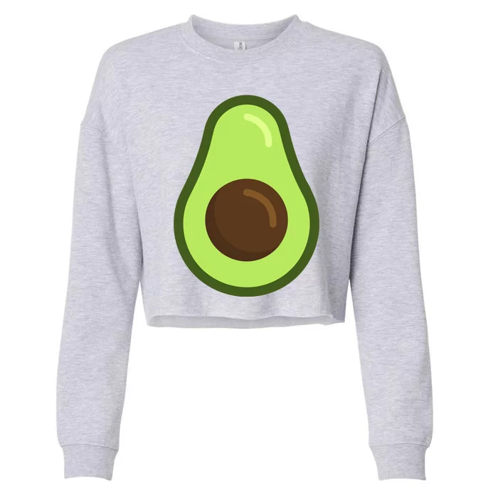 Avocado Costume Halloween Vegan Gift Cropped Pullover Crew