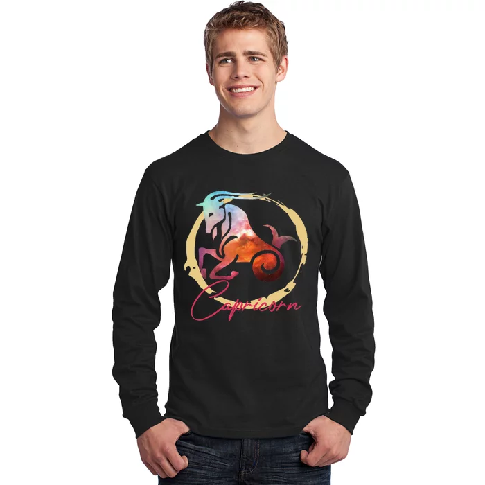 Astrology Capricorn Horoscope Zodiac Sign Long Sleeve Shirt