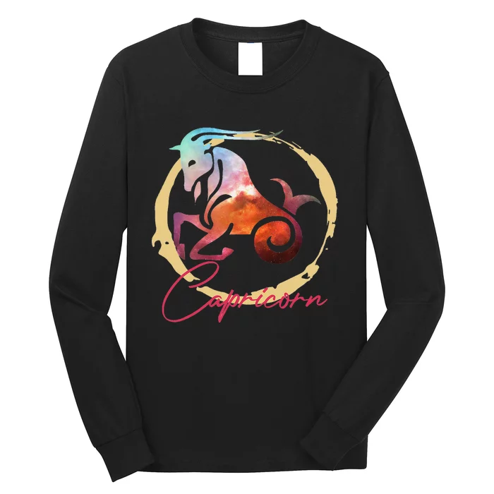 Astrology Capricorn Horoscope Zodiac Sign Long Sleeve Shirt