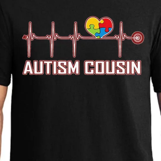 Autism Cousin Heartbeat Pajama Set