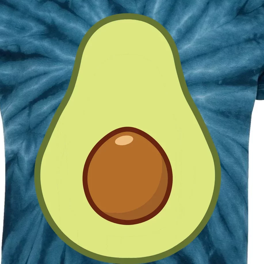 Avocado Costume Halloween Vegan T Kids Tie-Dye T-Shirt