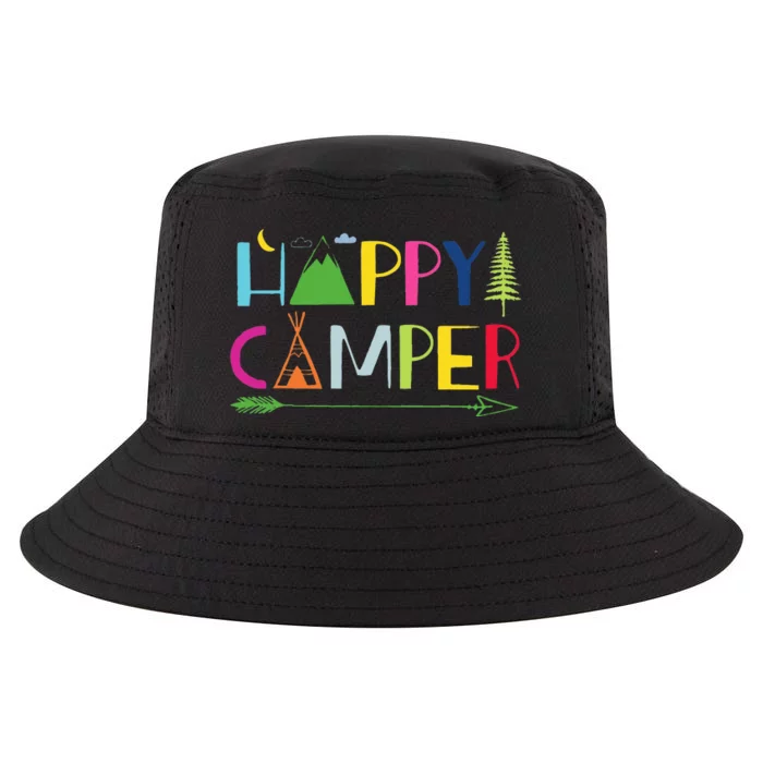 Arrow Camper Happy Summer Camp Camping Gift Men Women Kids Cool Comfort Performance Bucket Hat