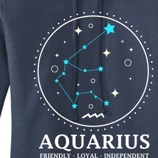 Aquarius Constellation Horoscope Aquarius Symbol Cool Gift Women's Pullover Hoodie