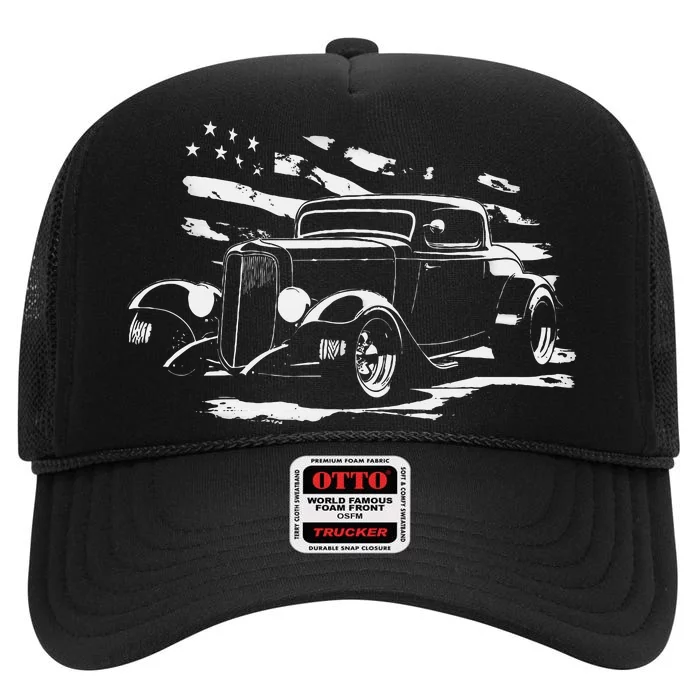 American Classic Hot Rod High Crown Mesh Trucker Hat