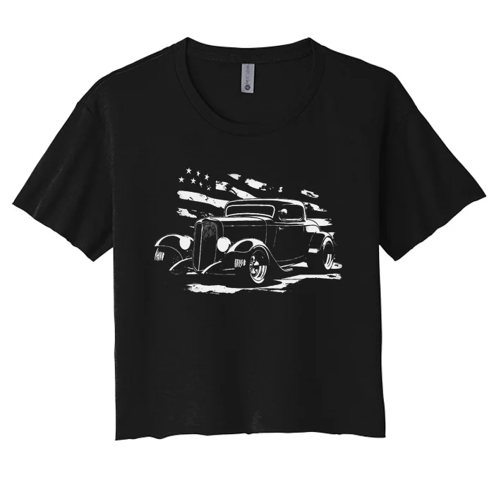 American Classic Hot Rod Women's Crop Top Tee