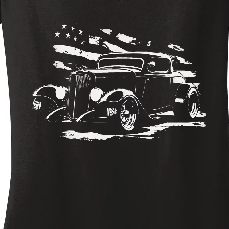 American Classic Hot Rod Women's V-Neck T-Shirt