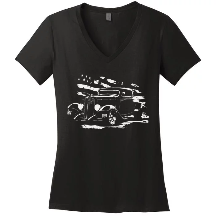 American Classic Hot Rod Women's V-Neck T-Shirt