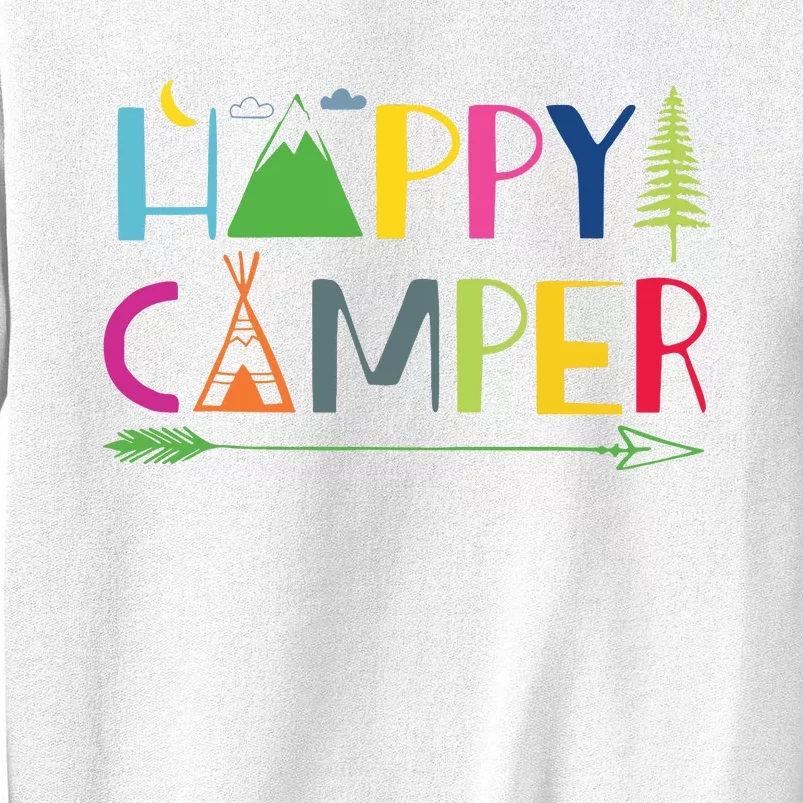 Arrow Camper Happy Summer Camp Camping Gift Women Sweatshirt