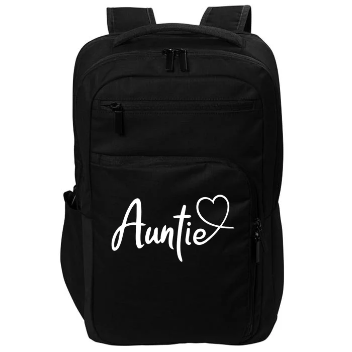 Auntie Cute Heart Logo Impact Tech Backpack