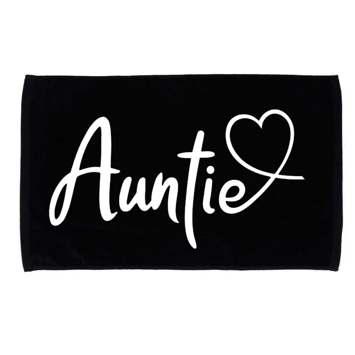 Auntie Cute Heart Logo Microfiber Hand Towel