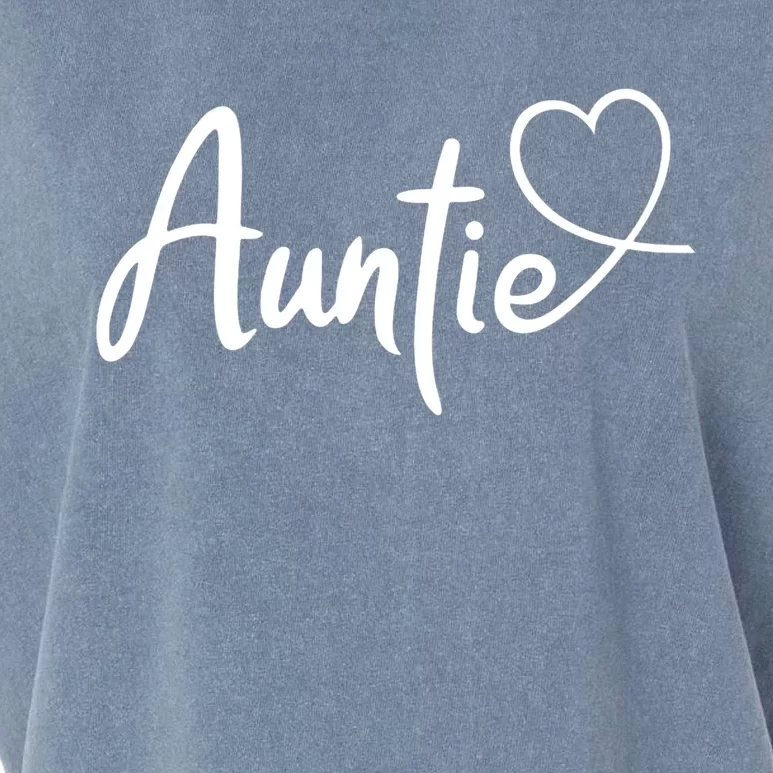 Auntie Cute Heart Logo Garment-Dyed Women's Muscle Tee