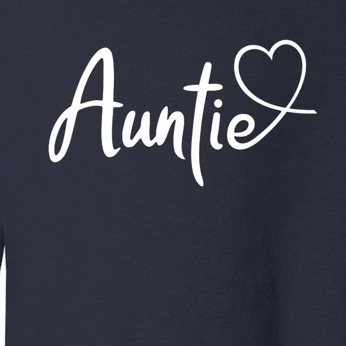 Auntie Cute Heart Logo Toddler Sweatshirt