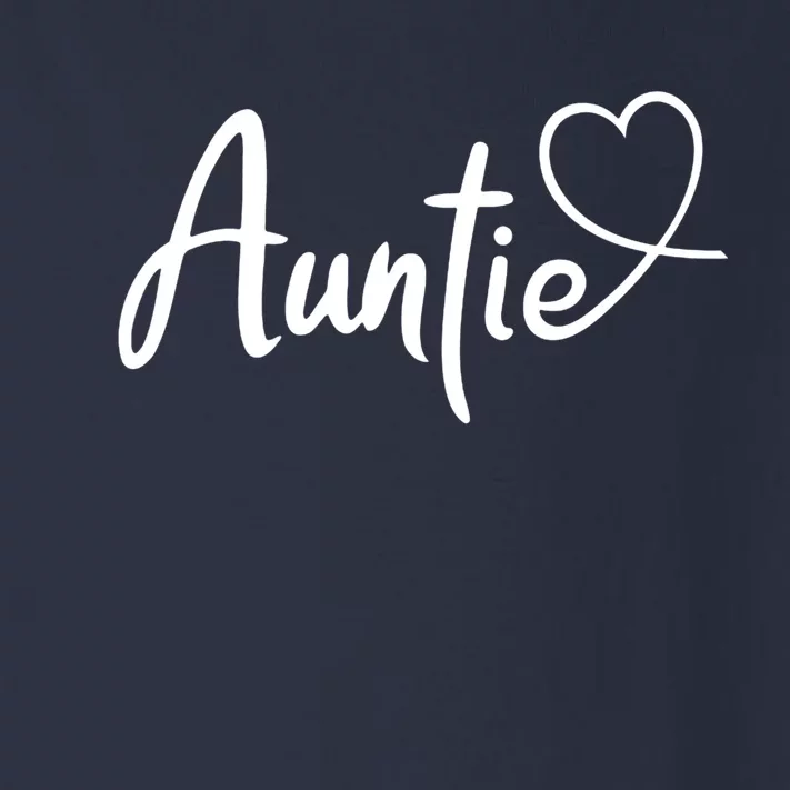 Auntie Cute Heart Logo Toddler Long Sleeve Shirt