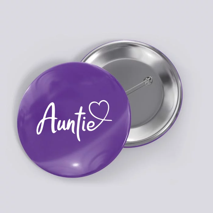 Auntie Cute Heart Logo Button