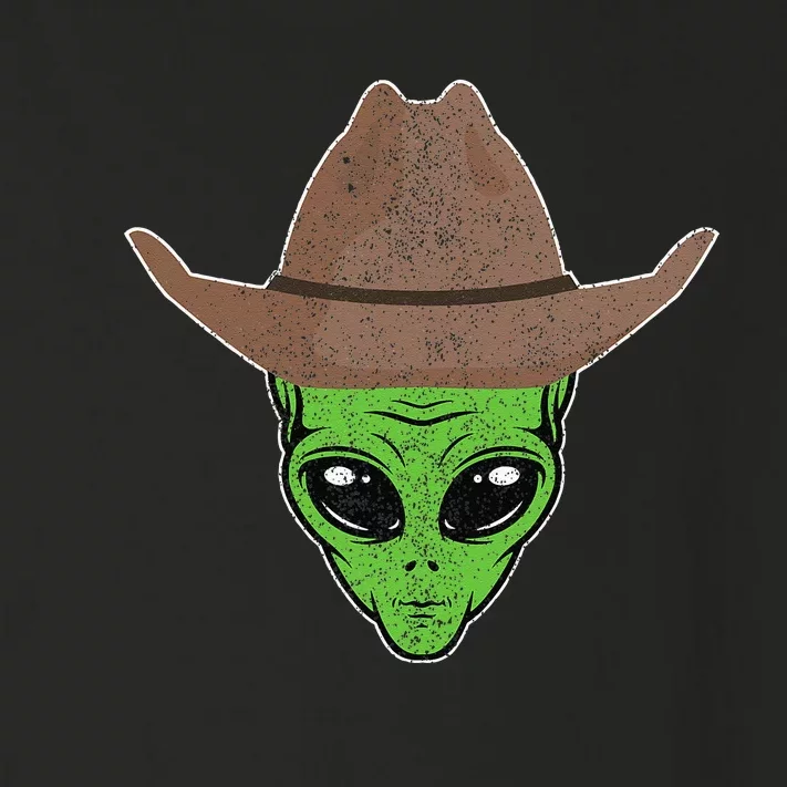 Alien Cowboy Hat Funny Halloween Gift For Outer Space Lover Toddler Long Sleeve Shirt