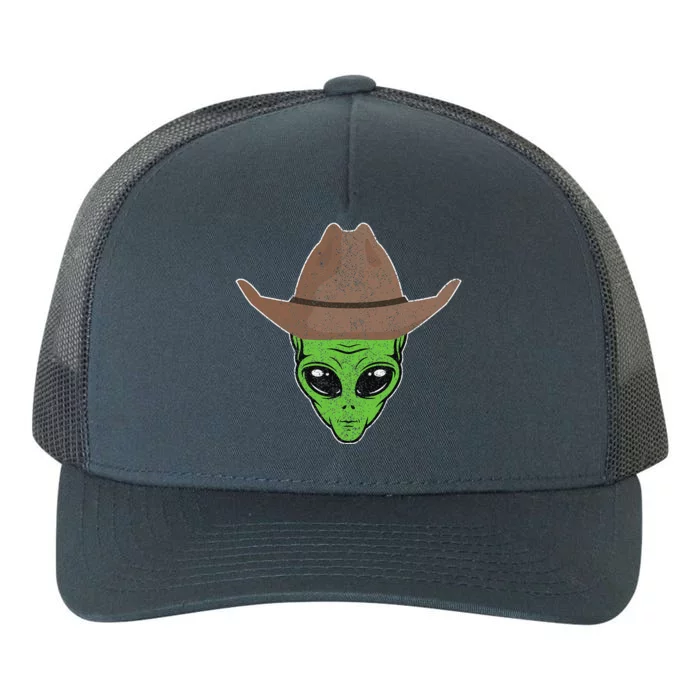 Alien Cowboy Hat Funny Halloween Gift For Outer Space Lover Yupoong Adult 5-Panel Trucker Hat