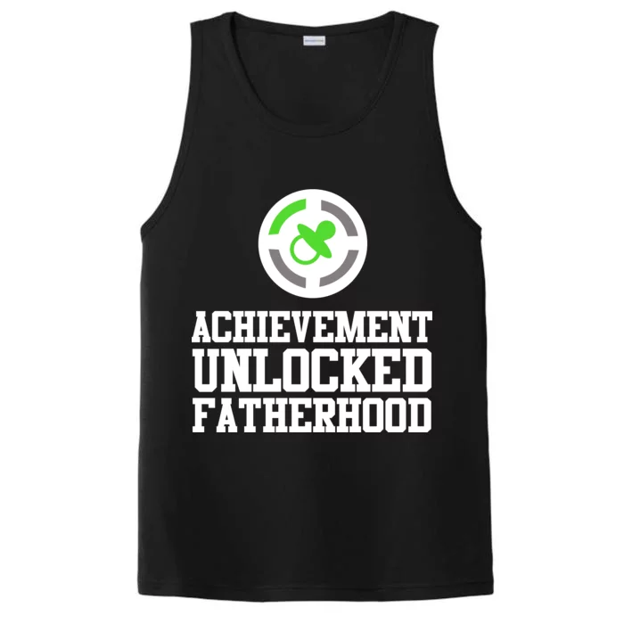 Achievement Unlocked Fatherhood Performance Tank